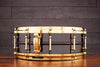 LUDWIG 14 X 5 LB416BT BLACK BEAUTY SNARE DRUM, BRASS SHELL, BRASS FITTINGS