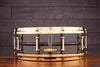 LUDWIG 14 X 5 LB416BT BLACK BEAUTY SNARE DRUM, BRASS SHELL, BRASS FITTINGS