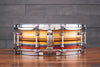 LUDWIG 14 X 5 LB550RT RAW BRONZE PHONIC SNARE DRUM, TUBE LUGS