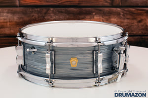LUDWIG 14 X 5.5 LEGACY MAHOGANY JAZZ FESTIVAL SNARE DRUM, VINTAGE BLUE OYSTER (LS9082Q)