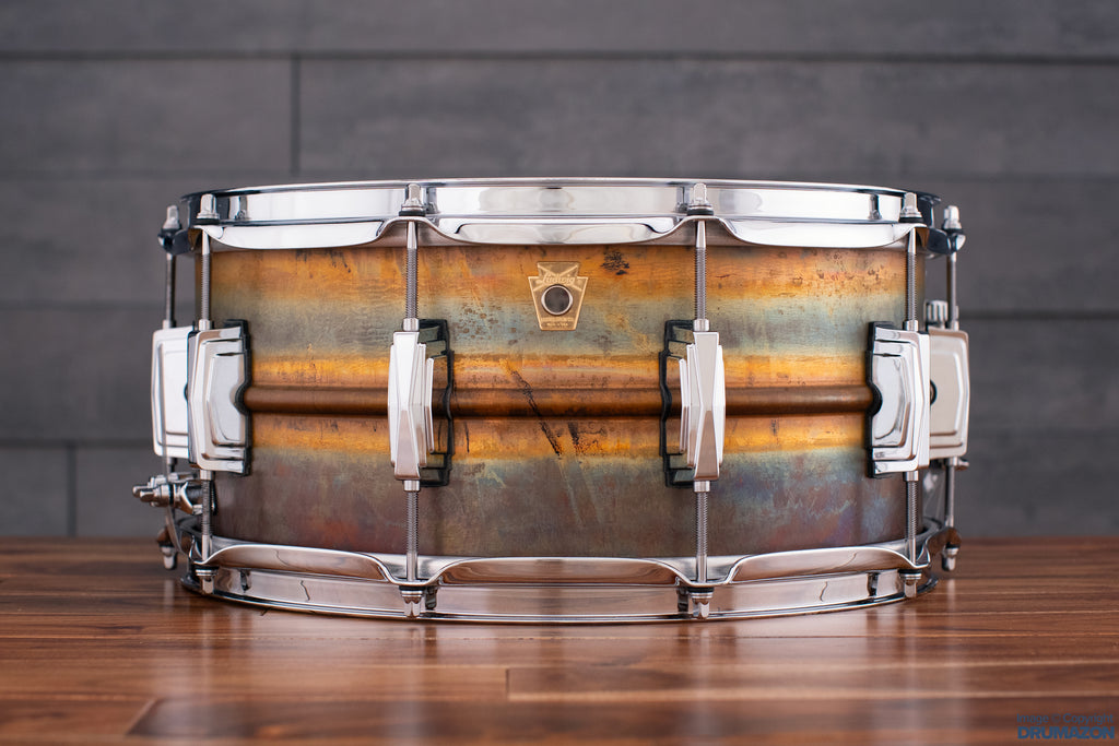 LUDWIG 14 X 6.5 LB552R RAW BRONZE PHONIC SNARE DRUM