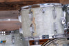 LUDWIG CLASSIC BIG BEAT 1976 WHITE MARINE PEARL 4 PIECE DRUM KIT (PRE-LOVED)