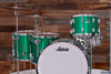 LUDWIG CLASSIC MAPLE ZEP KIT, JOHN BONHAM 4 PIECE DRUM KIT, GREEN SPARKLE