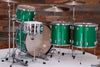 LUDWIG CLASSIC MAPLE ZEP KIT, JOHN BONHAM 4 PIECE DRUM KIT, GREEN SPARKLE