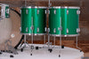 LUDWIG CLASSIC MAPLE ZEP KIT, JOHN BONHAM 4 PIECE DRUM KIT, GREEN SPARKLE