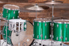 LUDWIG CLASSIC MAPLE ZEP KIT, JOHN BONHAM 4 PIECE DRUM KIT, GREEN SPARKLE