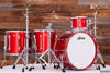 LUDWIG CLASSIC MAPLE 4 PIECE DRUM KIT, DIABLO RED LACQUER, MACH LUGS, CUSTOM ORDERED