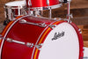 LUDWIG CLASSIC MAPLE 4 PIECE DRUM KIT, DIABLO RED LACQUER, MACH LUGS, CUSTOM ORDERED