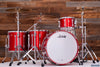 LUDWIG CLASSIC MAPLE 4 PIECE DRUM KIT, DIABLO RED LACQUER, MACH LUGS, CUSTOM ORDERED