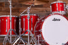 LUDWIG CLASSIC MAPLE 4 PIECE DRUM KIT, DIABLO RED LACQUER, MACH LUGS, CUSTOM ORDERED