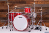 LUDWIG CLASSIC MAPLE 4 PIECE DRUM KIT, DIABLO RED LACQUER, MACH LUGS, CUSTOM ORDERED