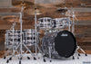 LUDWIG CLASSIC MAPLE 7 PIECE DRUM KIT, DIGITAL BLACK SPARKLE, MACH LUGS, CUSTOM ORDERED