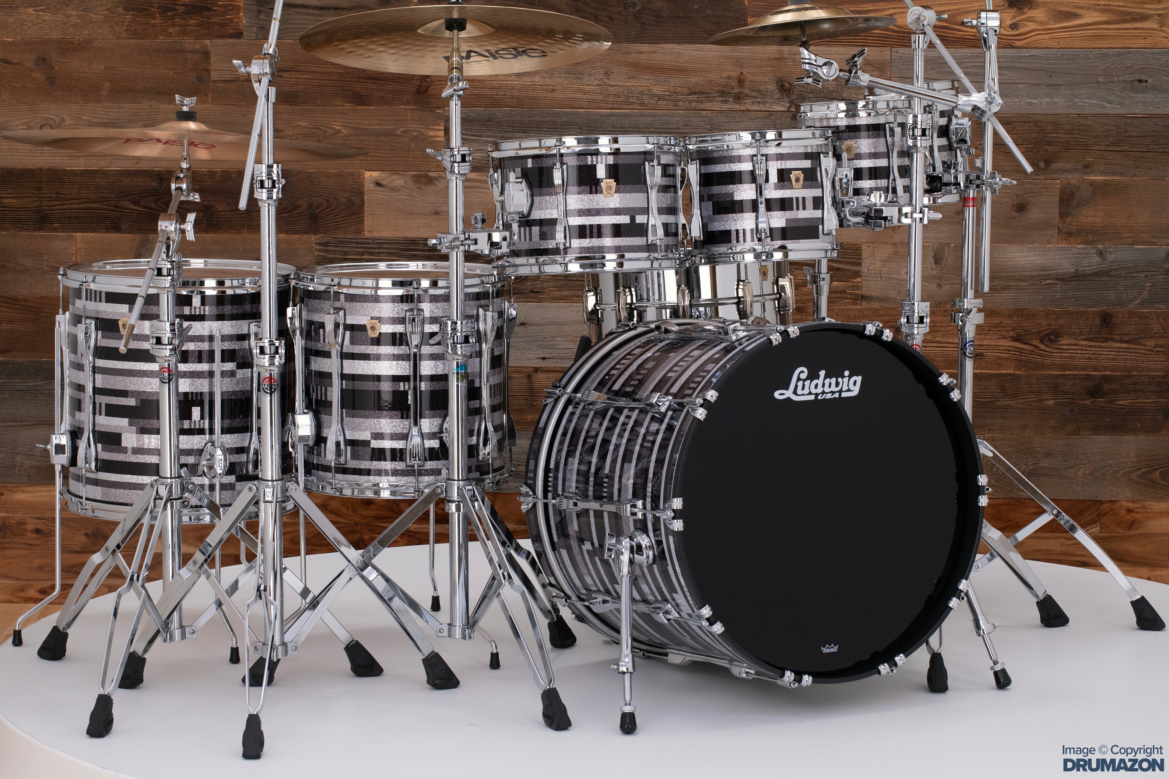 KIT DE BATERÍA LUDWIG CLASSIC MAPLE 7 PECESKIT DE BATERÍA LUDWIG CLASSIC MAPLE 7 PECES  