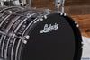 LUDWIG CLASSIC MAPLE 7 PIECE DRUM KIT, DIGITAL BLACK SPARKLE, MACH LUGS, CUSTOM ORDERED