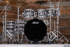 LUDWIG CLASSIC MAPLE 7 PIECE DRUM KIT, DIGITAL BLACK SPARKLE, MACH LUGS, CUSTOM ORDERED