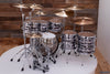 LUDWIG CLASSIC MAPLE 7 PIECE DRUM KIT, DIGITAL BLACK SPARKLE, MACH LUGS, CUSTOM ORDERED