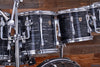 LUDWIG CLASSIC MAPLE 9 PIECE DOUBLE BASS DRUM KIT, VINTAGE BLACK OYSTER, MACH LUGS