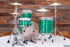 LUDWIG CONTINENTAL 4 PIECE DRUM KIT, GREEN SPARKLE