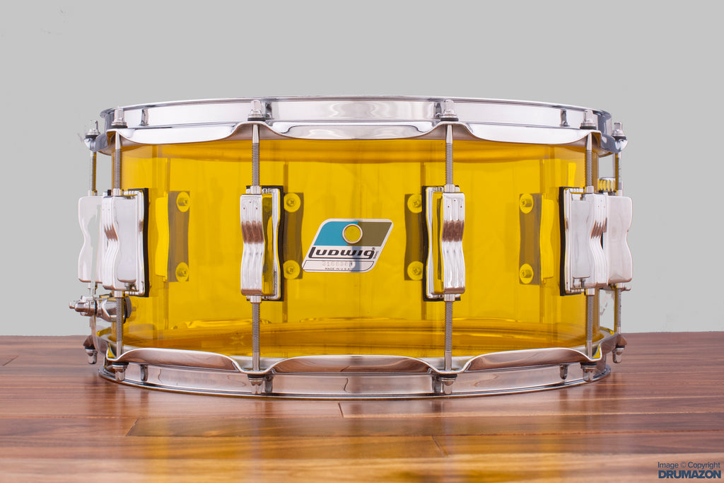 LUDWIG 14 X 6.5 VISTALITE LS903VXX56 SNARE DRUM, YELLOW