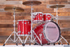 LUDWIG VISTALITE 4 PIECE DRUM KIT, EXTREMELY RARE INFUSED RED SPARKLE