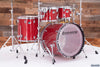 LUDWIG VISTALITE 4 PIECE DRUM KIT, EXTREMELY RARE INFUSED RED SPARKLE