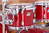 LUDWIG VISTALITE 4 PIECE DRUM KIT, EXTREMELY RARE INFUSED RED SPARKLE