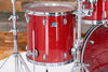 LUDWIG VISTALITE 4 PIECE DRUM KIT, EXTREMELY RARE INFUSED RED SPARKLE