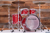 LUDWIG VISTALITE 4 PIECE DRUM KIT, EXTREMELY RARE INFUSED RED SPARKLE