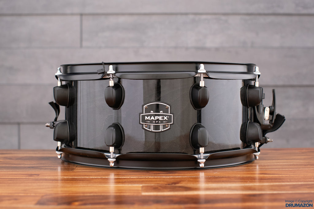 MAPEX MPX 13 X 6 MAPLE / POPLAR SNARE DRUM, TRANSPARENT MIDNIGHT BLACK