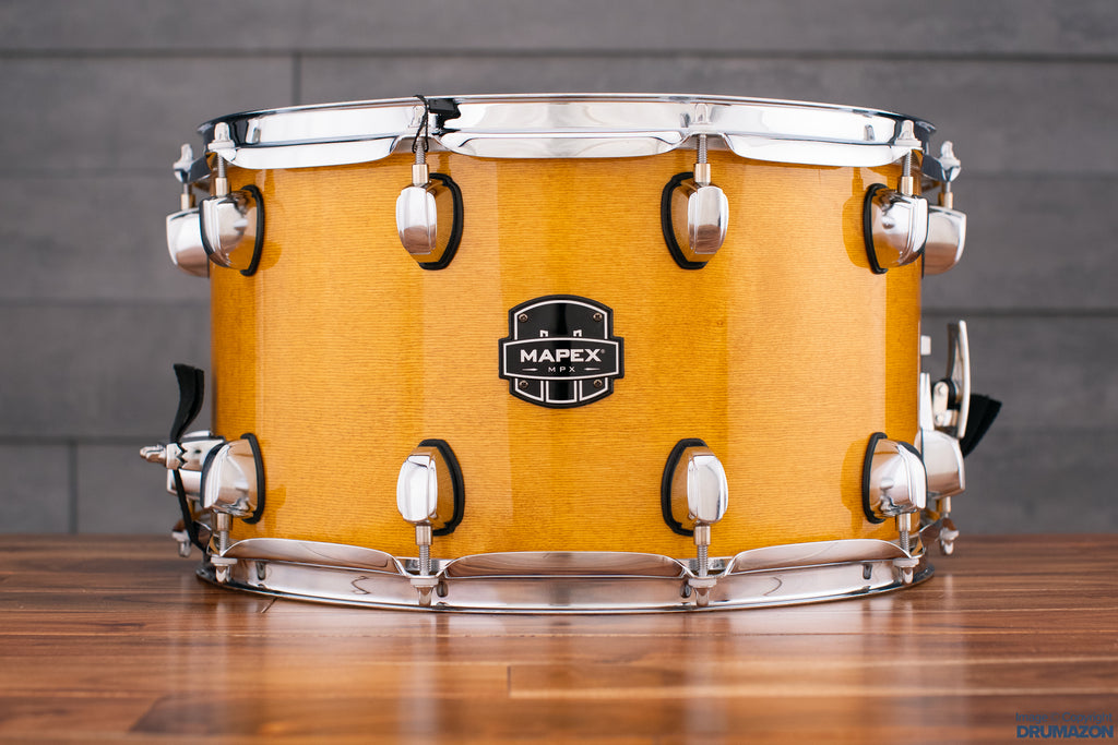 MAPEX MPX 14 X 8 MAPLE / POPLAR SNARE DRUM, GLOSS NATURAL