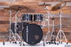 MAPEX BLACK PANTHER LTD.ED. BLACK WIDOW 5 PIECE DRUM KIT, TRANSPARENT BLACK (PRE-LOVED)