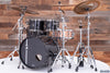 MAPEX BLACK PANTHER LTD.ED. BLACK WIDOW 5 PIECE DRUM KIT, TRANSPARENT BLACK (PRE-LOVED)