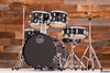 MAPEX COMET FUSION STARTER / BEGINNER 5 PIECE DRUM KIT, DARK BLACK WITH HARDWARE, CYMBALS AND STOOL