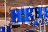 MAPEX COMET FUSION STARTER / BEGINNER 5 PIECE DRUM KIT, INDIGO BLUE WITH HARDWARE, CYMBALS AND STOOL