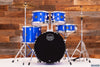 MAPEX COMET FUSION STARTER / BEGINNER 5 PIECE DRUM KIT, INDIGO BLUE WITH HARDWARE, CYMBALS AND STOOL