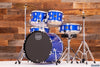 MAPEX COMET FUSION STARTER / BEGINNER 5 PIECE DRUM KIT, INDIGO BLUE WITH HARDWARE, CYMBALS AND STOOL