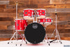 MAPEX COMET FUSION STARTER / BEGINNER 5 PIECE DRUM KIT, INFRA RED WITH HARDWARE, CYMBALS AND STOOL