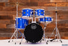 MAPEX COMET JUNIOR STARTER / BEGINNER 5 PIECE DRUM KIT, INDIGO BLUE WITH HARDWARE, CYMBALS AND STOOL