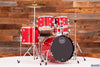 MAPEX COMET JUNIOR STARTER / BEGINNER 5 PIECE DRUM KIT, INFRA RED WITH HARDWARE, CYMBALS AND STOOL