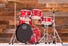 MAPEX COMET JUNIOR STARTER / BEGINNER 5 PIECE DRUM KIT, INFRA RED WITH HARDWARE, CYMBALS AND STOOL