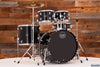 MAPEX COMET ROCK STARTER / BEGINNER 5 PIECE DRUM KIT, DARK BLACK WITH HARDWARE, CYMBALS AND STOOL