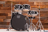 MAPEX COMET ROCK STARTER / BEGINNER 5 PIECE DRUM KIT, DARK BLACK WITH HARDWARE, CYMBALS AND STOOL