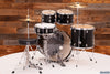 MAPEX COMET ROCK STARTER / BEGINNER 5 PIECE DRUM KIT, DARK BLACK WITH HARDWARE, CYMBALS AND STOOL