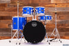 MAPEX COMET ROCK STARTER / BEGINNER 5 PIECE DRUM KIT, INDIGO BLUE WITH HARDWARE, CYMBALS AND STOOL