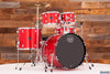 MAPEX COMET ROCK STARTER / BEGINNER 5 PIECE DRUM KIT, INFRA RED WITH HARDWARE, CYMBALS AND STOOL