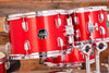 MAPEX COMET ROCK STARTER / BEGINNER 5 PIECE DRUM KIT, INFRA RED WITH HARDWARE, CYMBALS AND STOOL