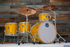 MAPEX MARS BIRCH 5 PIECE CROSS OVER DRUM KIT, SUNFLOWER SPARKLE, INCLUDES HP6005 HARDWARE PACK