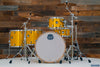 MAPEX MARS BIRCH 5 PIECE CROSS OVER DRUM KIT, SUNFLOWER SPARKLE, INCLUDES HP6005 HARDWARE PACK