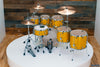 MAPEX MARS BIRCH 7 PIECE DRUM KIT, SUNFLOWER SPARKLE