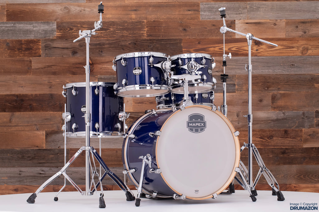 MAPEX MARS MAPLE 5 PIECE FUSION DRUM KIT, MIDNIGHT BLUE